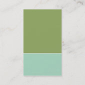 Duo - Verticale Aqua & Groen Visitekaartje (Achterkant)