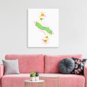 Duo Vogel Canvas Afdruk (Insitu (Woonkamer))
