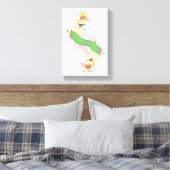 Duo Vogel Canvas Afdruk (Insitu (Slaapkamer))