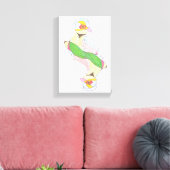 Duo Vogel Canvas Afdruk (Insitu (Woonkamer))