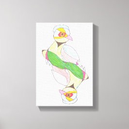 Duo Vogel Canvas Afdruk
