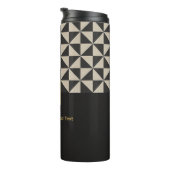 Duo zwart en grijs - Business Logo Thermal Tumbler Thermosbeker (Geroteerd rechts)