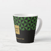 Duo zwart en groen ambacht-Business Logo Latte Mok (Rechterhoek)