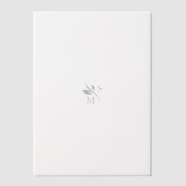 Duogram Vellum Overlay voor Trouwuitnodigingen Uitnodigingen
