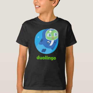 Duolingo in de ruimte Klassieke T-shirt