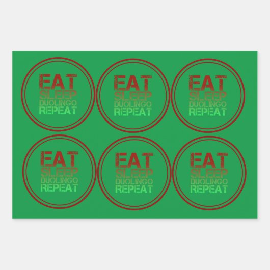 duolingo inpakpapier vel (Voorkant 3)