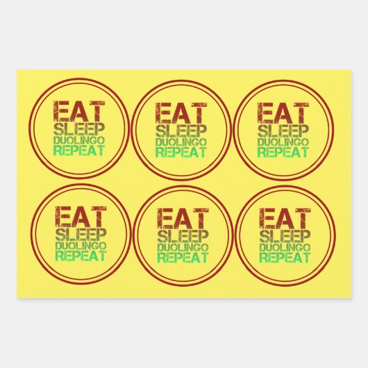 duolingo inpakpapier vel (Voorkant)