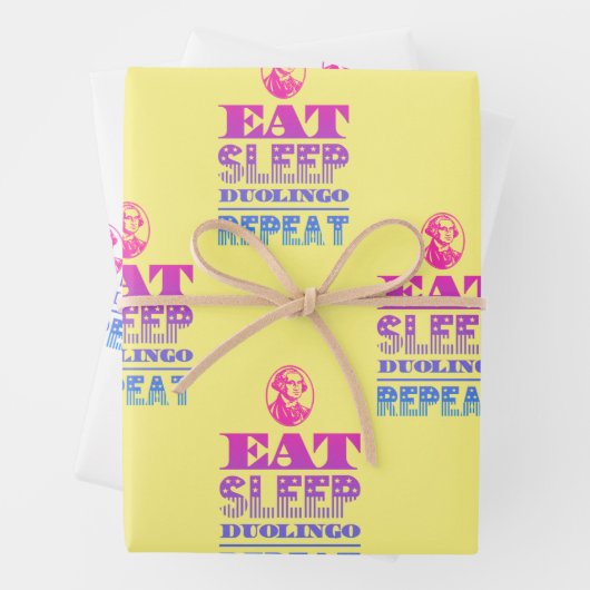 duolingo inpakpapier vel (In situ)