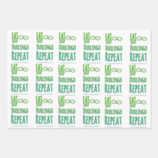 duolingo inpakpapier vel (Voorkant 2)