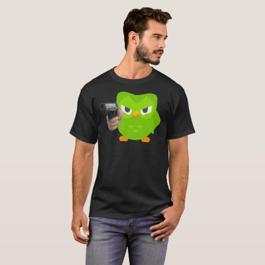 Duolingo is angry t-shirt (Voorkant volledig)