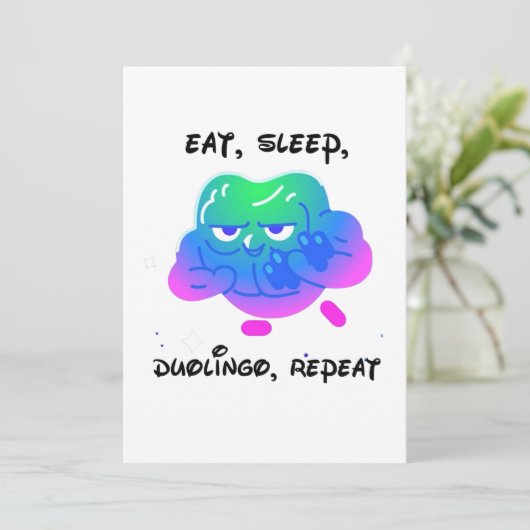 duolingo kaart (Staand voorkant)