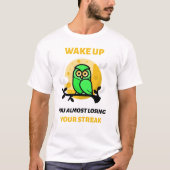 Duolingo Owl Losing Streak T-shirt (Voorkant)