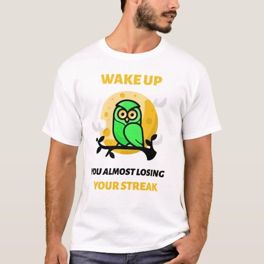 Duolingo Owl Losing Streak T-shirt (Voorkant)