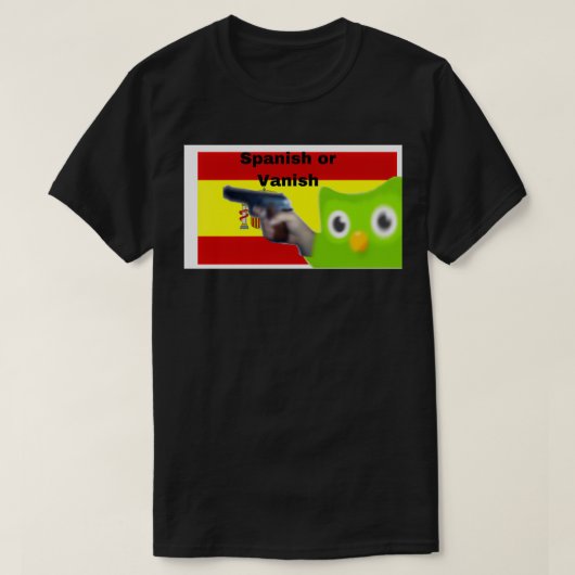 Duolingo Spaans of Spaans T-shirt (Design voorkant)