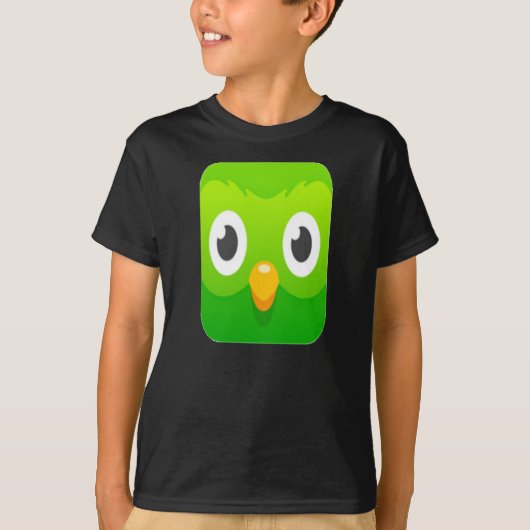 Duolingo Sticker Copy T-shirt (Voorkant)