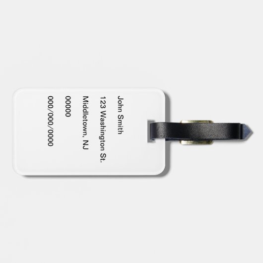 Duomo-Bagagelabel Bagagelabel (Achterkant horizontaal)