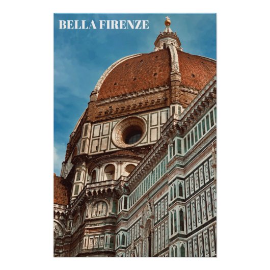 ** DUOMO Church Florence Firenze Italië AP12-Poste Perfect Poster (Voorkant)
