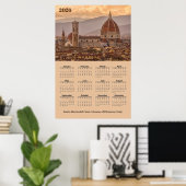 Duomo de Firenze, Florence Italy 2026 Calendar Poster (Thuiskantoor)