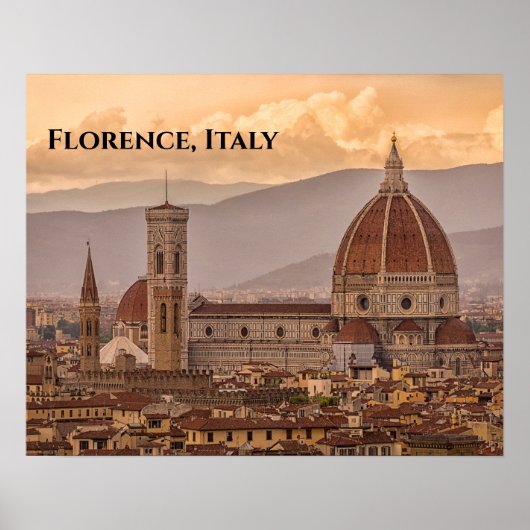 Duomo di Firenze Florence Italy Design Poster (Voorkant)