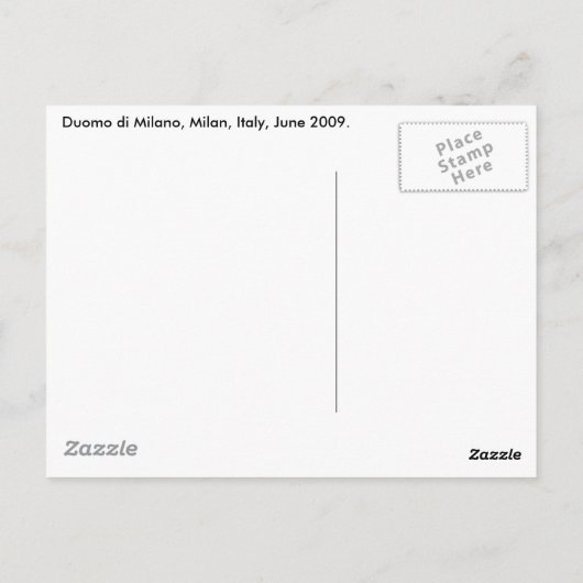 Duomo di Milano Briefkaart (Achterkant)