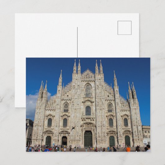 Duomo di Milano Cathedral | Milaan, Italië Briefkaart (Voorkant / Achterkant)