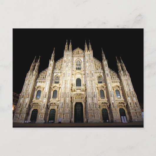 Duomo di Milano, Italië (Milaan, Italië Duomo) Briefkaart (Voorkant)