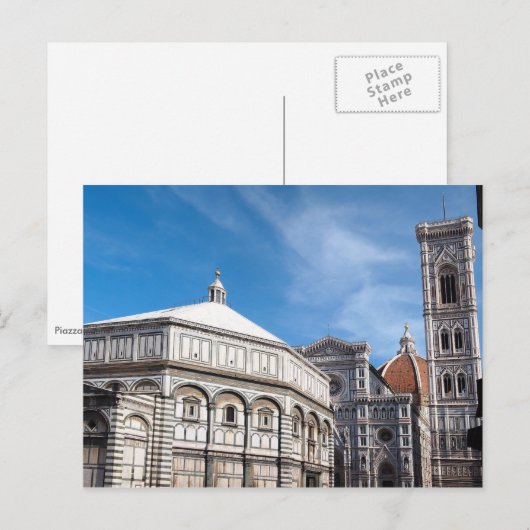 Duomo en Baptistry, Florence briefkaart (Voorkant / Achterkant)