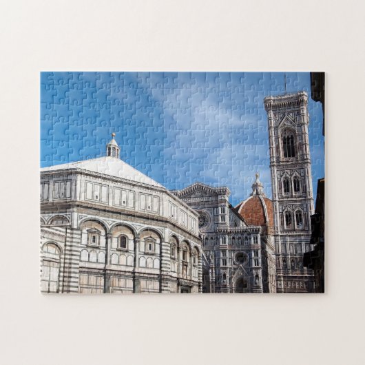 Duomo en Baptistry, Florence jigzaag puzzel (Horizontaal)
