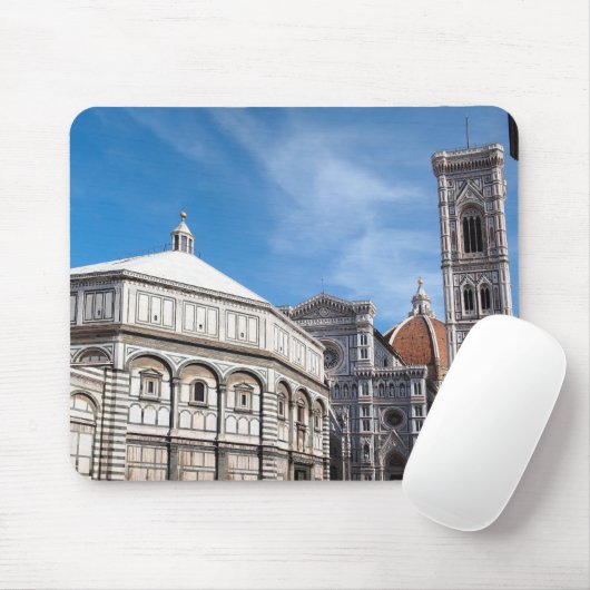 Duomo en Baptistry, Florence mousepad Muismat (Met muis)