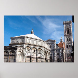 Duomo en Baptistry, Florence poster