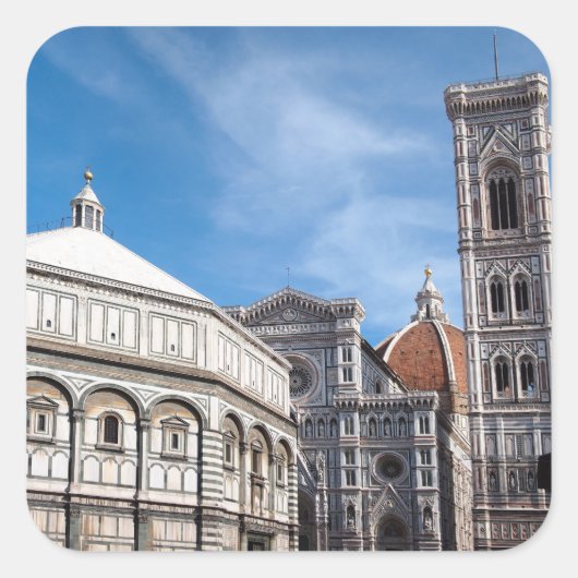 Duomo en Baptistry, Florence sticker (Voorkant)