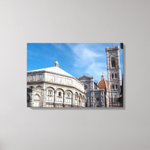 Duomo en gebak, afdruk van Florence Canvas Afdruk