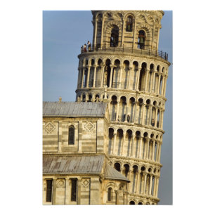 Duomo en Leaning Tower, Pisa, Toscane, Italië Foto Afdruk