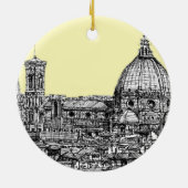 Duomo Firenze roomivoor Keramisch Ornament (Achterkant)