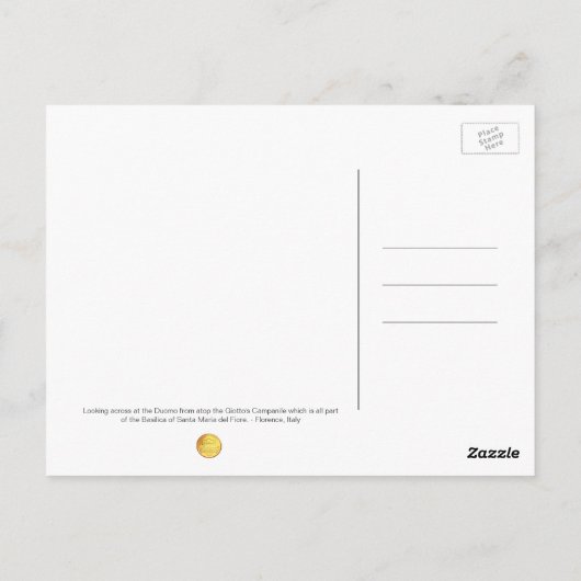 Duomo - Florence, Italië Briefkaart (Achterkant)