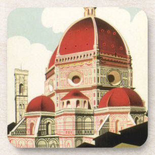 Duomo in Firenze Florence Italië Vintage Travel Ar Drankjes Onderzetter