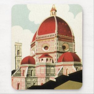 Duomo in Firenze Florence Italië Vintage Travel Ar Muismat