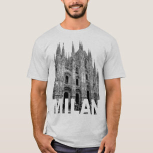 Duomo kathedraal kerk van Milaan, Lombardije op ee T-shirt