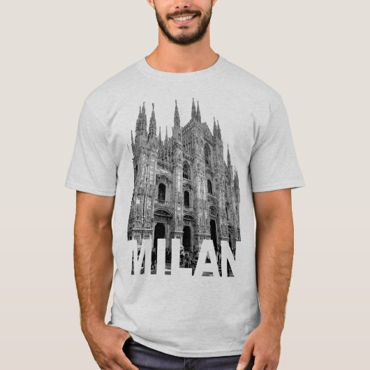 Duomo kathedraal kerk van Milaan, Lombardije op ee T-shirt (Voorkant)