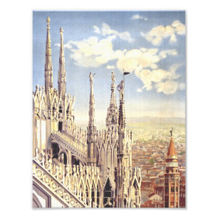Duomo kathedraal van Milaan Geboorte van de Heilig Foto Afdruk