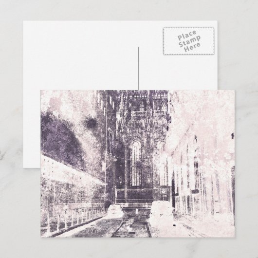 Duomo Milan Europe Briefkaart (Voorkant / Achterkant)