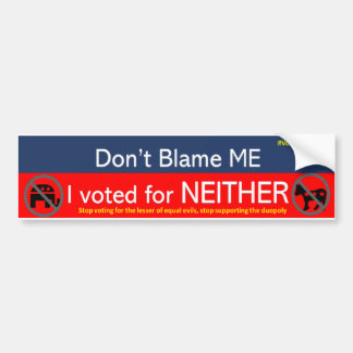 DUOPOLY BUMPERSTICKER