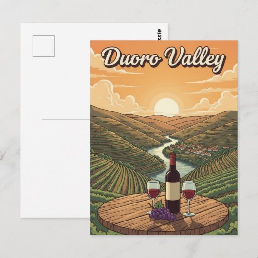 Duoro Valley Portugal Reizen Briefkaart (Voorkant / Achterkant)