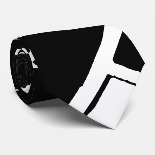 Duotone Abstract Stropdas (Opgerold)