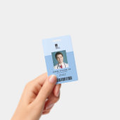 Duotone Medical Staff ID + Barcode Verticaal Badge (Handheld)