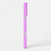 Duotone roze blok en werveling Naam toevoegen iPhone Hoesje (Rechterkant)
