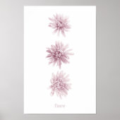 Duotone roze Flowers Fiore Poster (Voorkant)