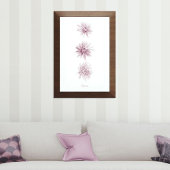 Duotone roze Flowers Fiore Poster