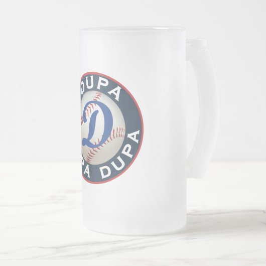 Dupa Baseball logo Matglas Bierpul (Voorkant rechts)