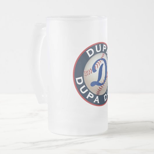 Dupa Baseball logo Matglas Bierpul (Voorkant links)